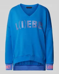 Miss Goodlife Sweatshirt mit V-Ausschnitt Modell I)EBE Marine