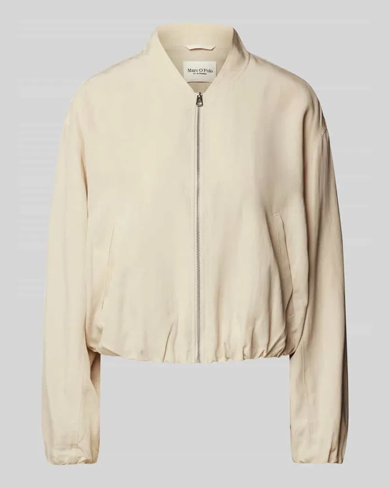 Marc O'Polo Regular Fit Blouson aus Lyocell-Leinen-Mix Sand