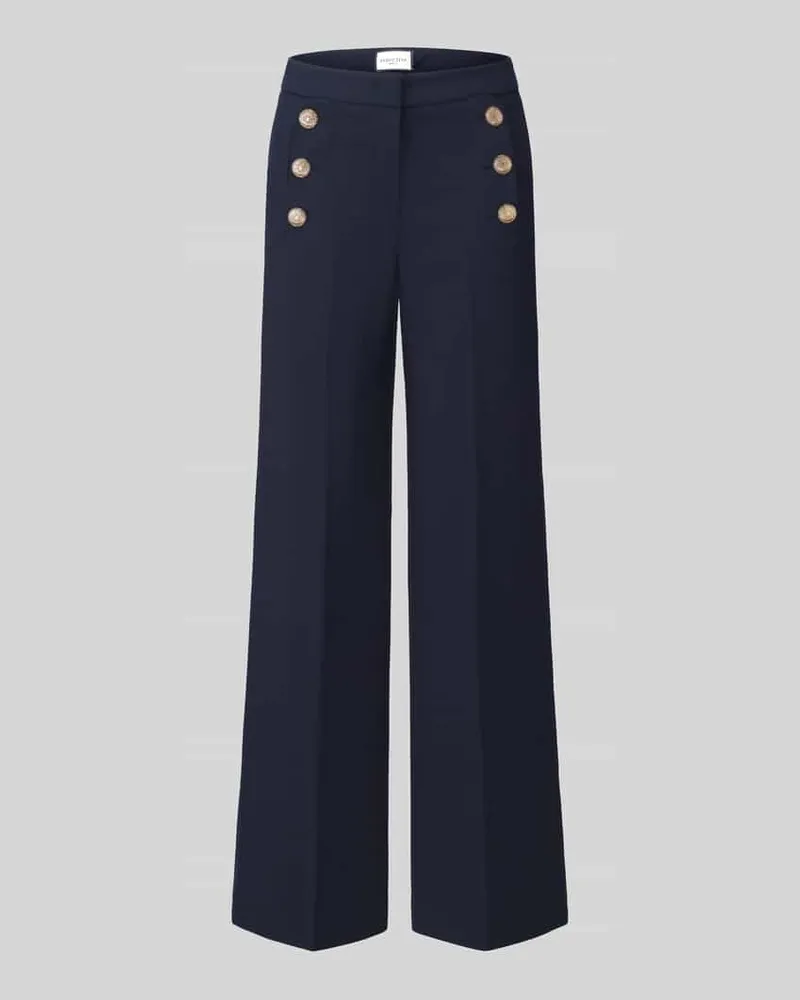 SEDUCTIVE  Regular Fit Weite Hose mit Viskose-Anteil Modell 'BRIDGET Marine
