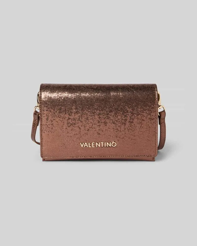 Valentino Bags Schimmernde Handtasche mit Label-Applikation Modell 'EMBER Rose