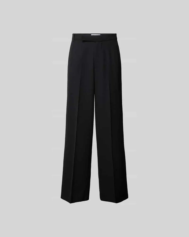 Won Hundred Wide Fit Leinenhose mit Gesäßtaschen Black