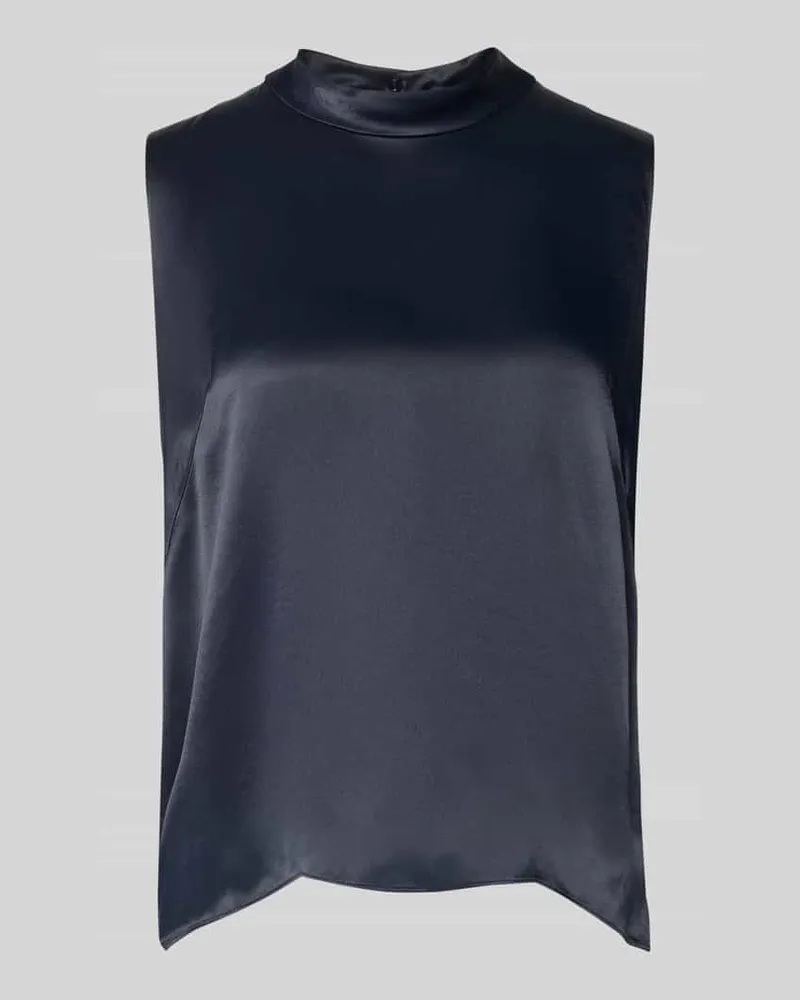 HUGO BOSS Regular Fit Blusentop aus reiner Viskose Modell 'BAURINA Marine