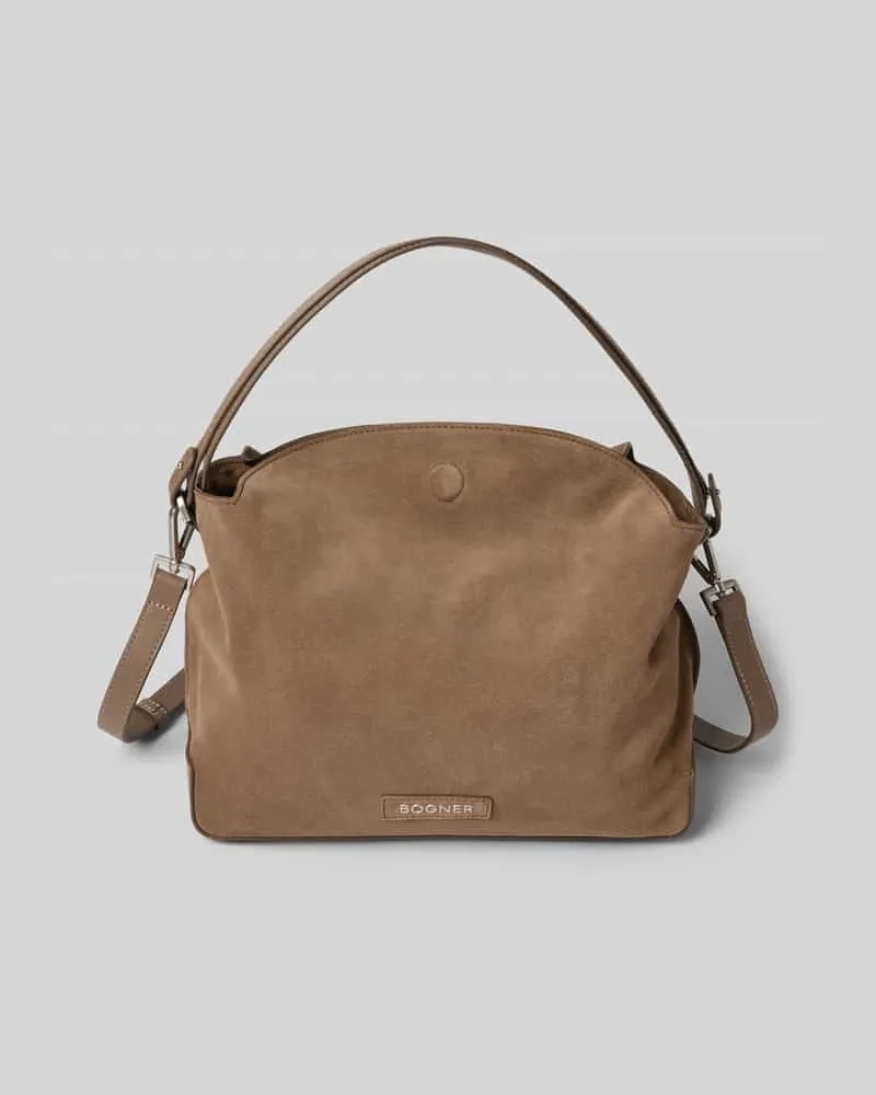 Bogner Handtasche mit Logo-Detail Modell 'Phoenix Hellbraun