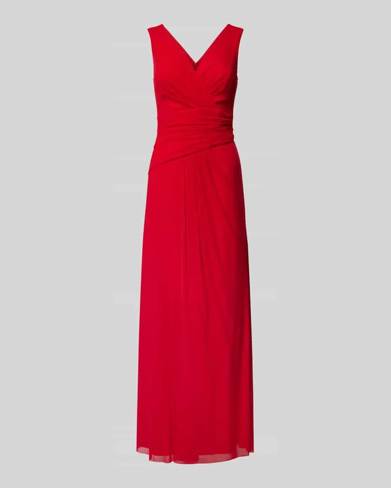 Vera Mont Abendkleid mit gelegten Falten Rot