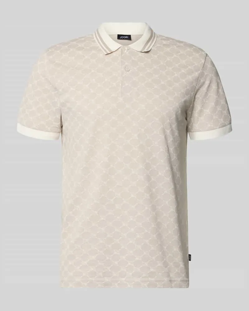JOOP! Regular Fit Poloshirt mit Logo-Muster Modell 'Jessino Offwhite