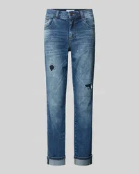 ANGELS  Straight Leg Jeans im Destroyed-Look Modell 'DARLEEN Blau