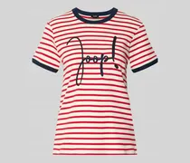 T-Shirt mit Label-Stitching Modell 'Trinity