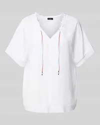 Marc Cain Blusenshirt mit V-Ausschnitt Weiss