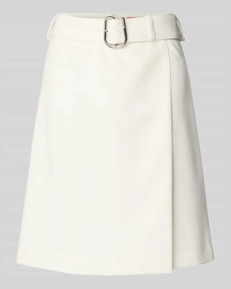 HUGO BOSS Minirock in Wickel-Optik Modell 'Ronea Weiss