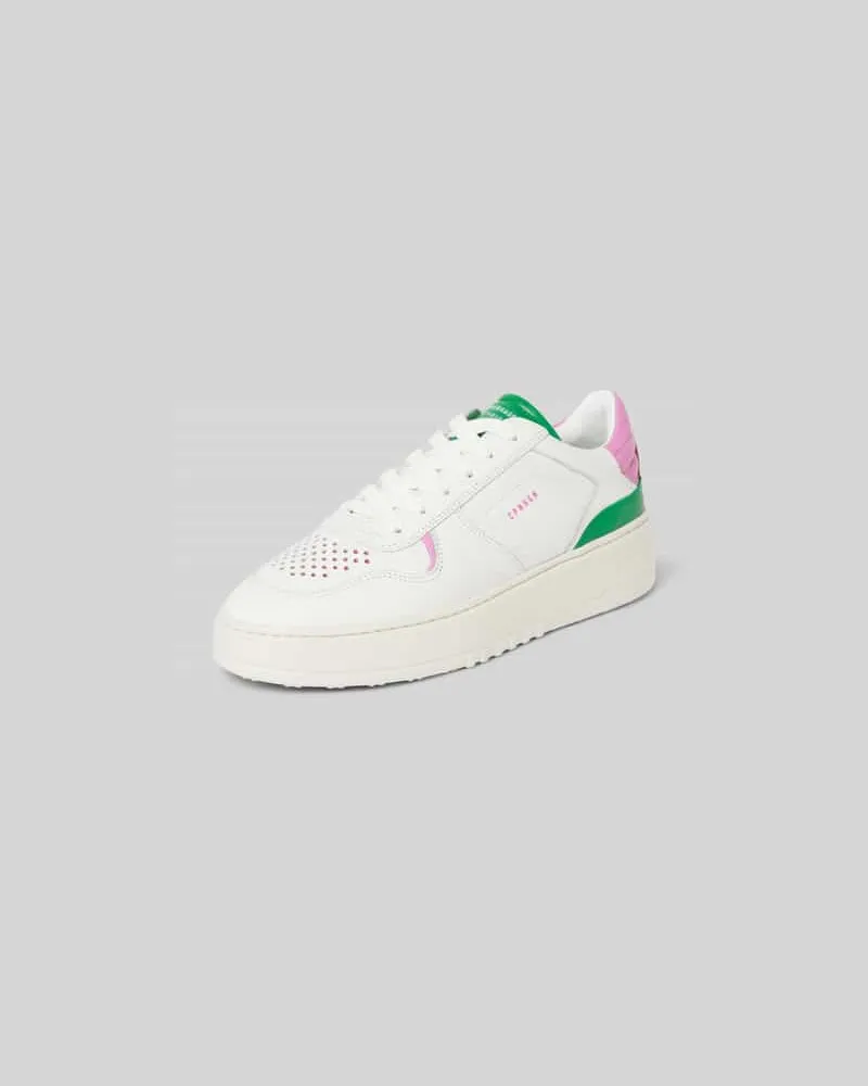 Copenhagen Sneaker aus echtem Leder Weiss