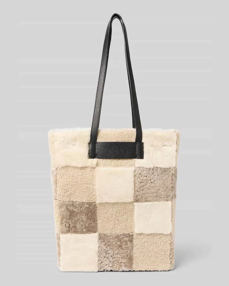 Bogner Tote Bag aus Kunstfell Sand