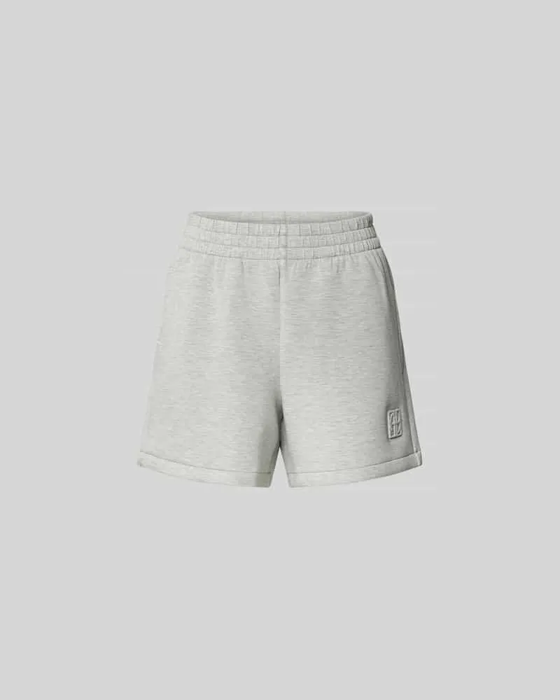 Anine Bing Shorts mit elastischem Bund Hellgrau