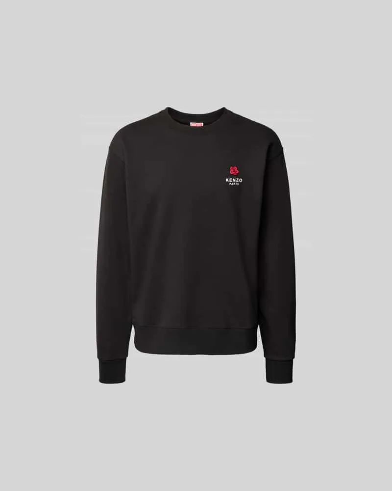 Kenzo Sweatshirt mit Logo-Stitching Black