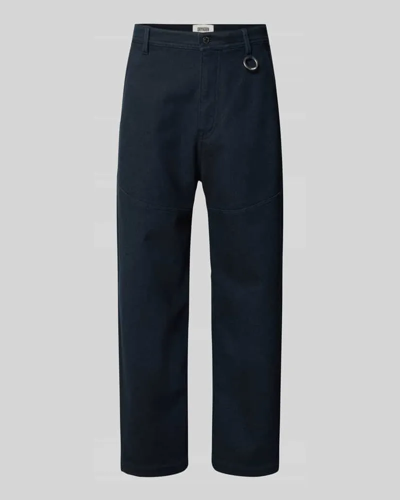 Drykorn Regular Fit Hose mit Teilungsnähten Marine