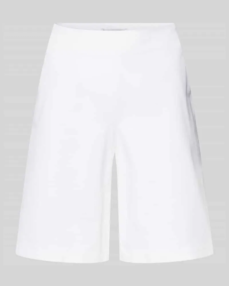 RAFFAELLO ROSSI  Shorts in unifarbenem Design Modell 'Iska Weiss