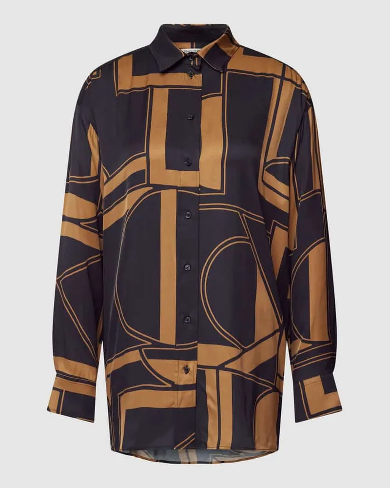 Marc O'Polo Bluse aus Viskose mit Allover-Muster Black