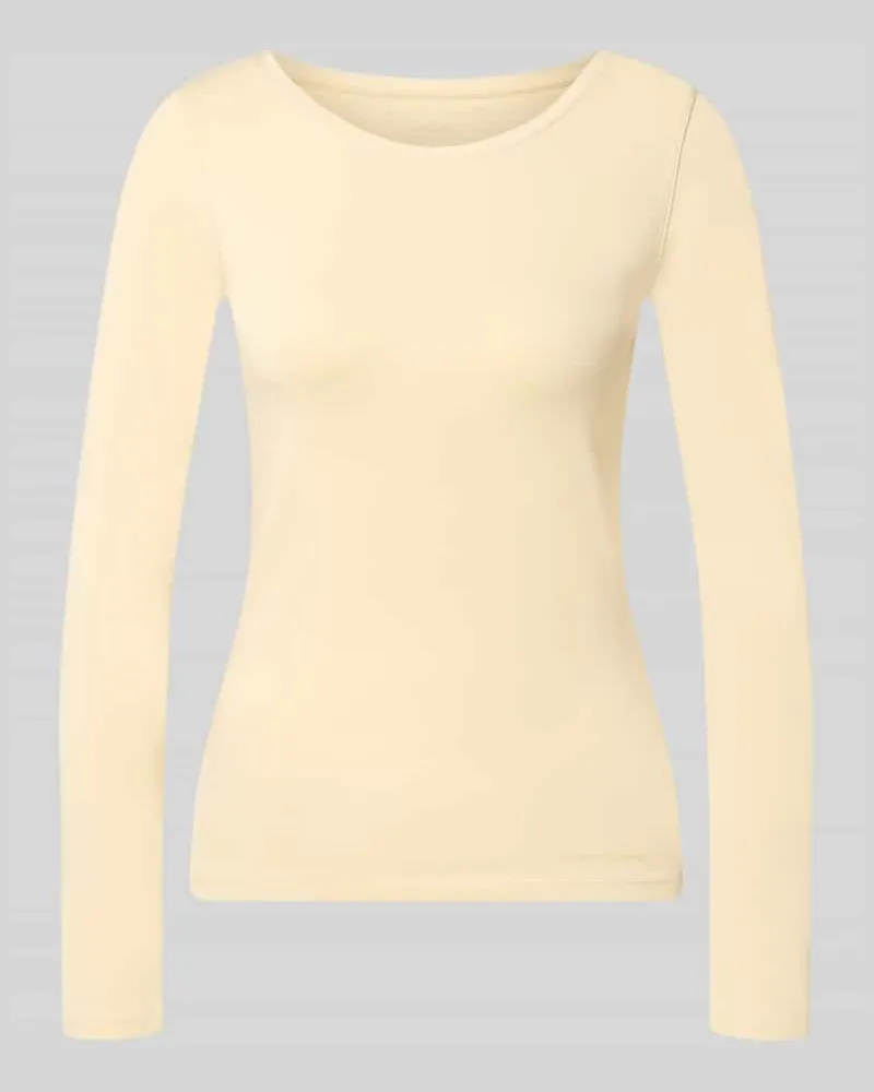 Marc Cain Longsleeve aus Baumwoll-Mix Sand