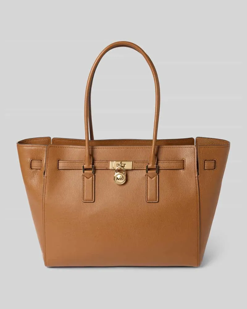 Michael Kors Handtasche mit Tragehenkel Modell 'HAMILTON Mittelbraun