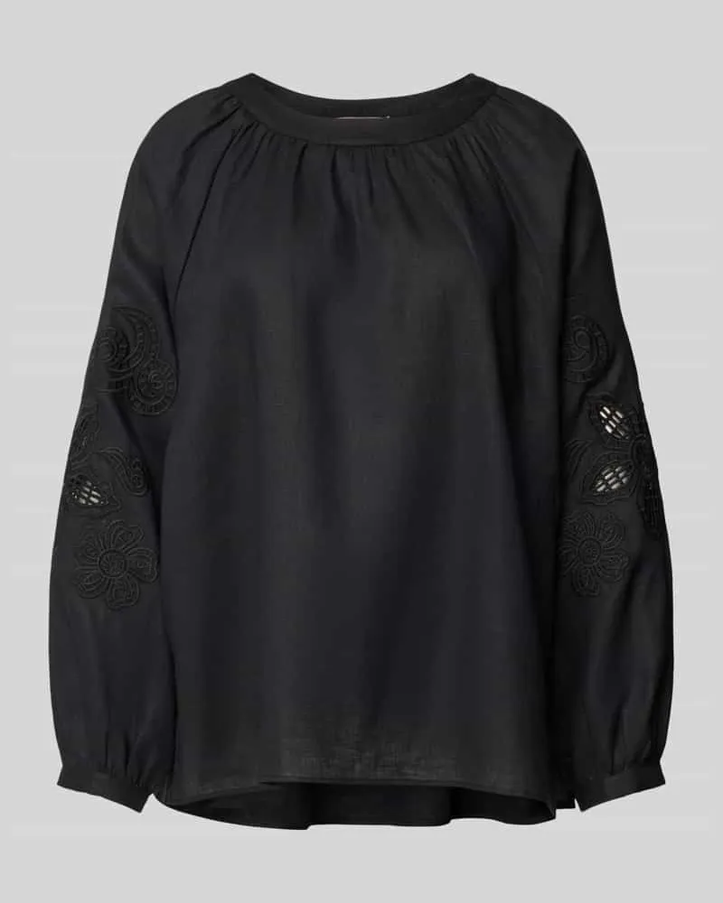 (THE MERCER) N.Y. Regular Fit Leinenbluse aus reinem Leinen Black