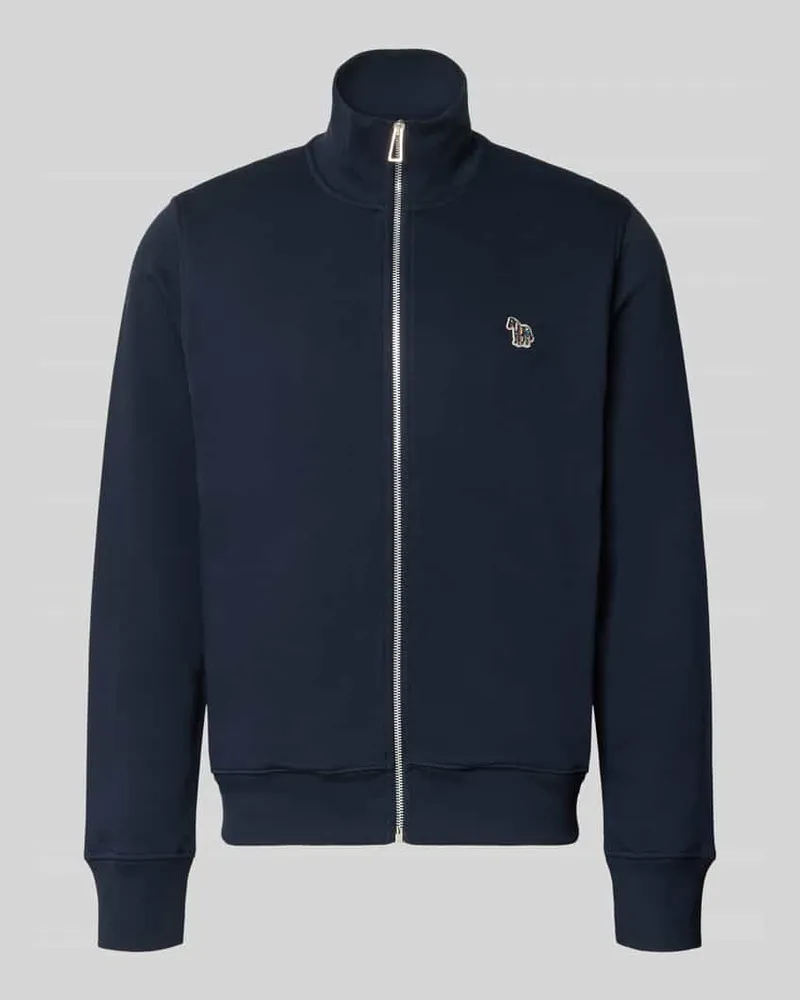 Paul Smith Regular Fit Sweatjacke aus Baumwolle Marine