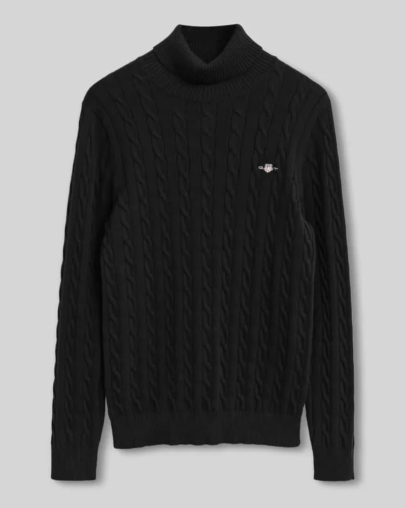 Gant Rollkragenpullover mit Logo-Detail Marine