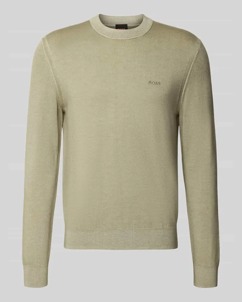 HUGO BOSS Regular Fit Pullover aus reiner Schurwolle Modell 'Kestefo Lind