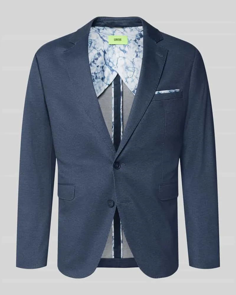 cinque Regular Fit Sakko mit Viskose-Anteil Modell 'Data Blau