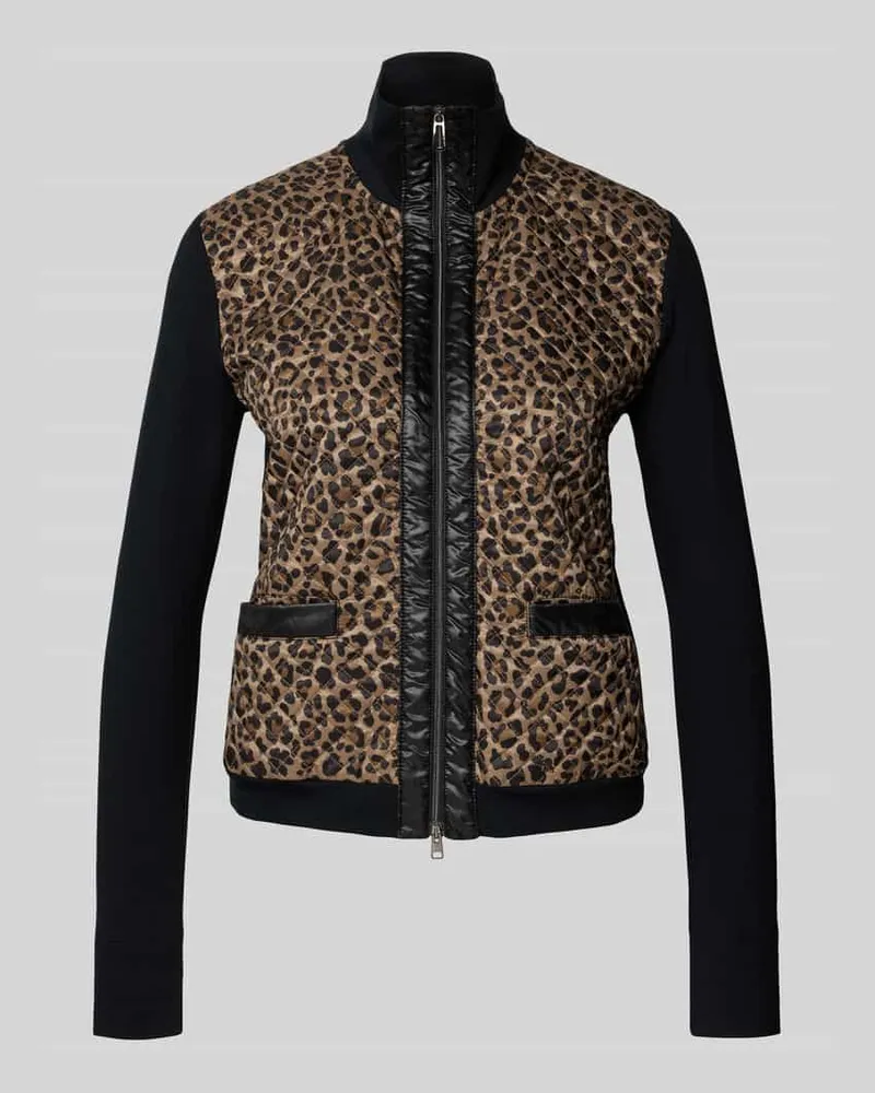 Marc Cain Strickjacke mit Reißverschluss Black