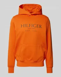 Tommy Hilfiger Hoodie mit Label-Print Orange