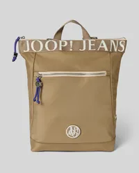 JOOP! Rucksack mit Label-Stitching Modell 'Elva Schlamm