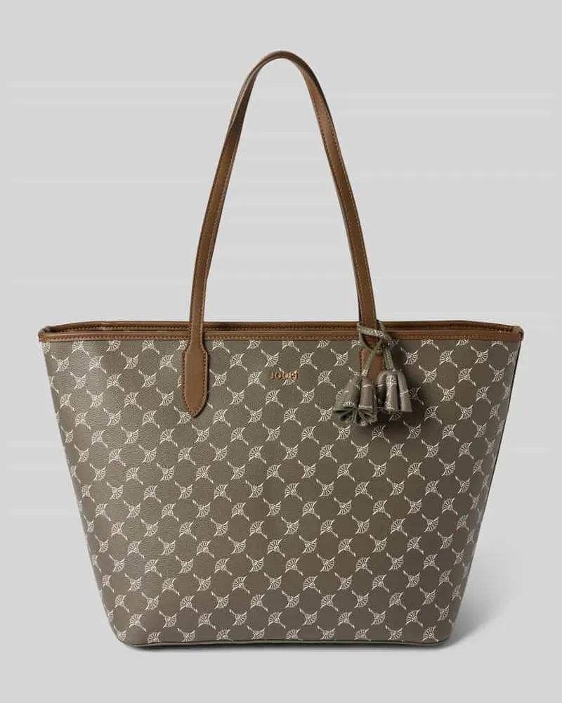 JOOP! Shopper mit Logo-Muster Modell 'lara Schlamm