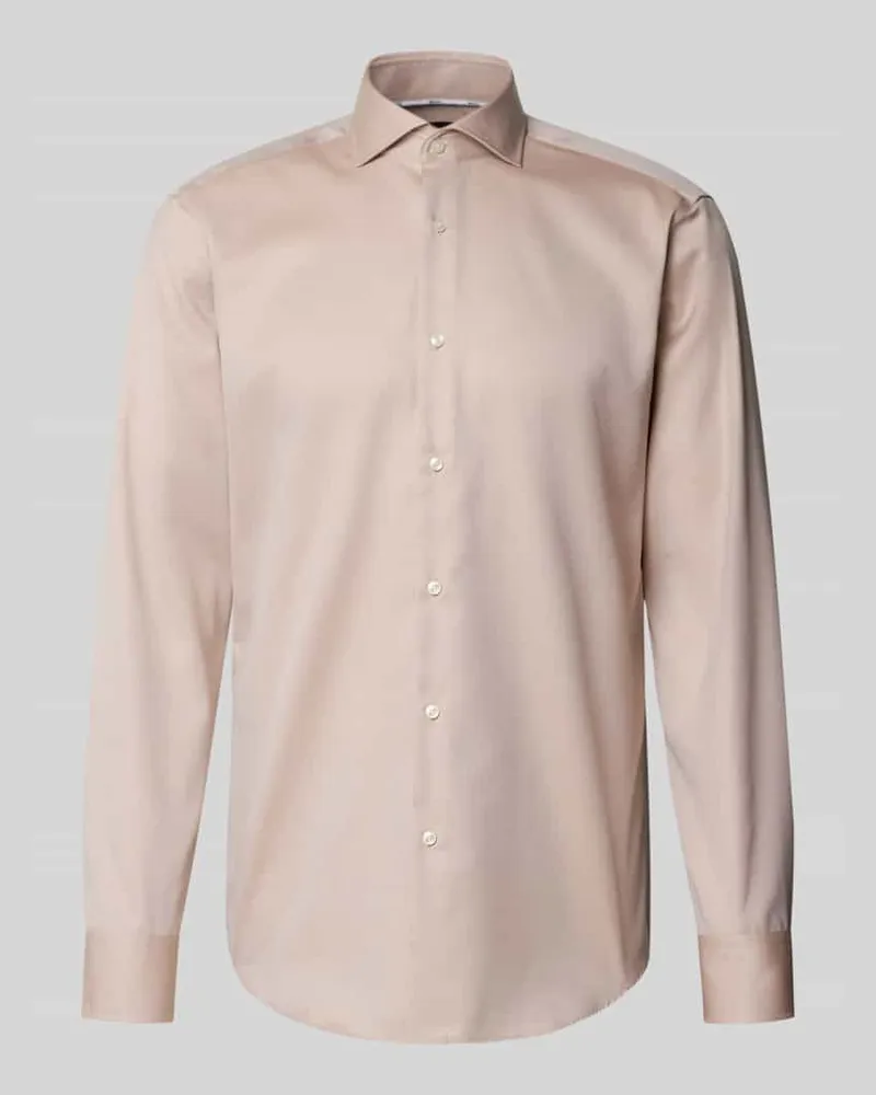 HUGO BOSS Regular Fit Businesshemd aus reiner Baumwolle Modell 'JOE Sand