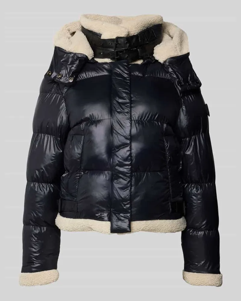 khujo Steppjacke mit Stehkragen und Riegeln Modell 'NESSIE2 Black