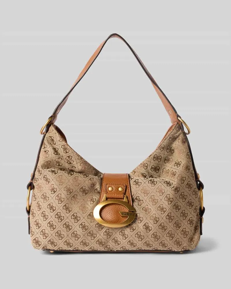 Guess Handtasche mit Logo-Muster Modell 'CAMDEN Cognac