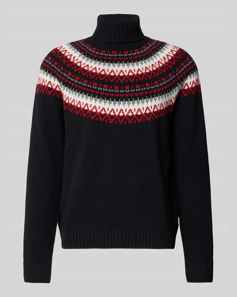 Gant Strickpullover mit Rollkragen Black