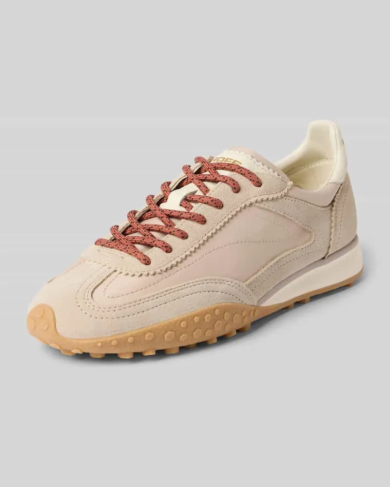 HOFF Sneaker aus Leder-Mix mit Logo-Detail Modell 'Bridge Beige