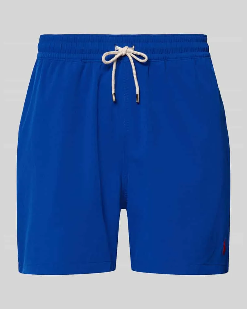 Ralph Lauren Badehose mit elastischem Bund und Label-Stitching Royal