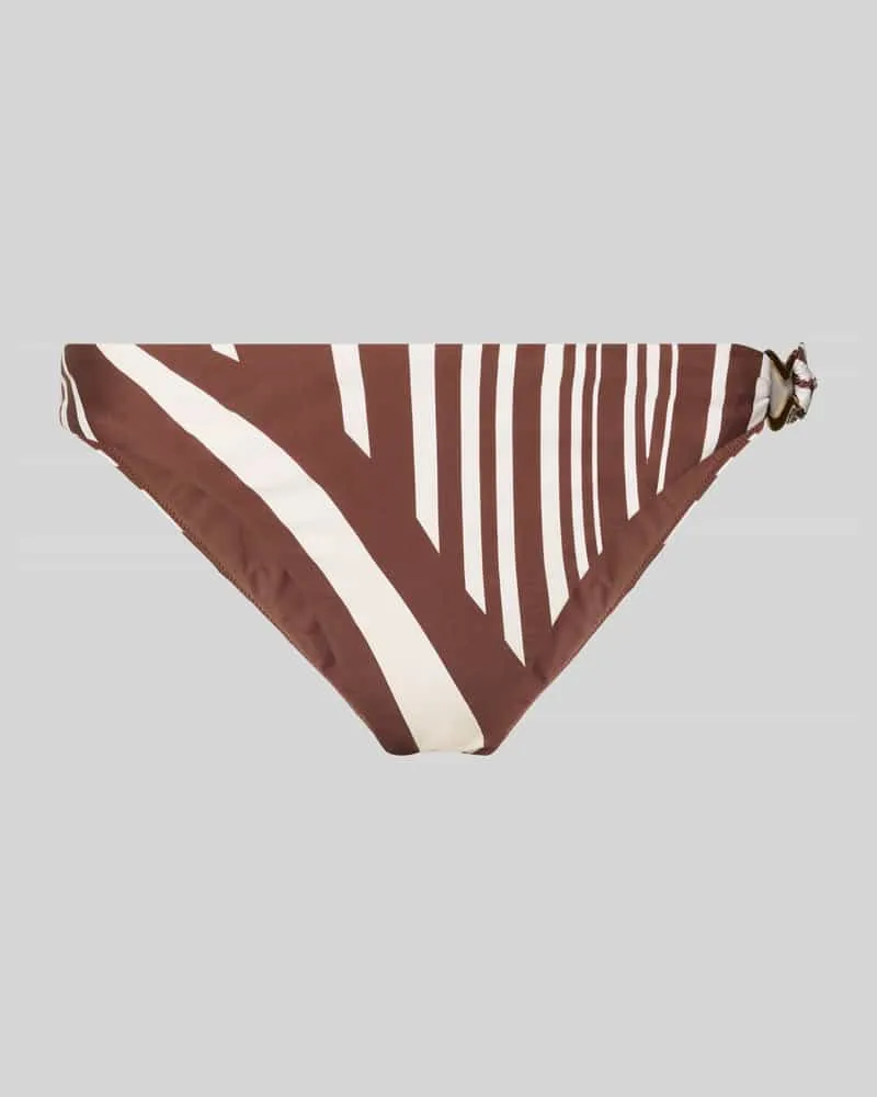 Seafolly Australia Bikini-Slip mit seitlichem Zierelement Modell 'COASTLINE Mittelbraun