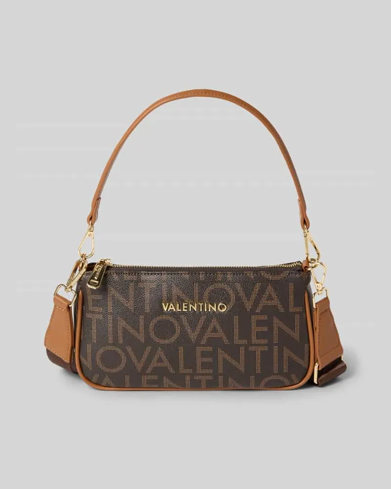 Valentino Bags Shoulder Bag in Leder-Optik Modell 'Regina Mittelbraun