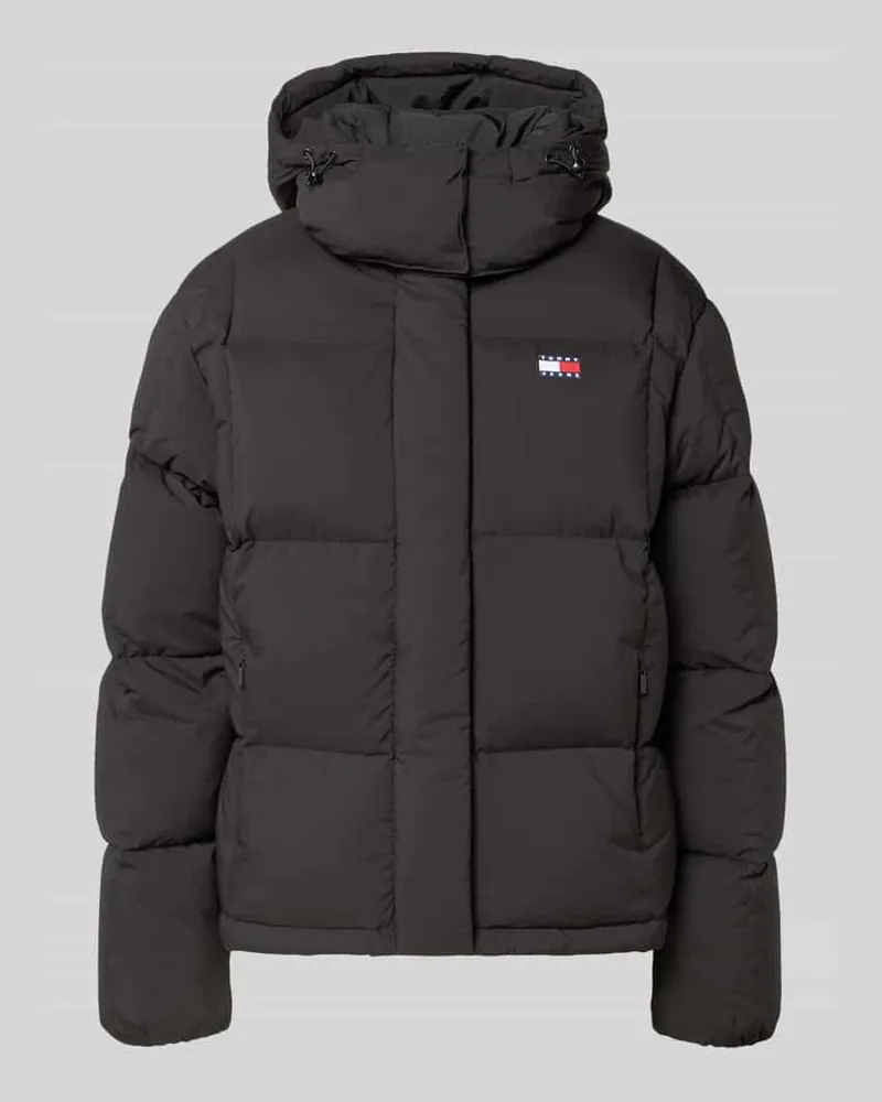 Tommy Hilfiger Regular Fit Daunenjacke mit Logo-Stitching Modell 'ALASKA Black