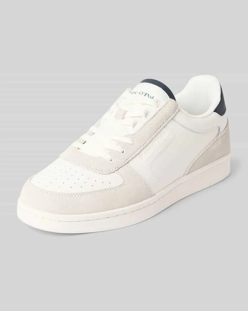 Marc O'Polo Sneaker mit echtem Leder Modell 'VINCENZO 2A Weiss