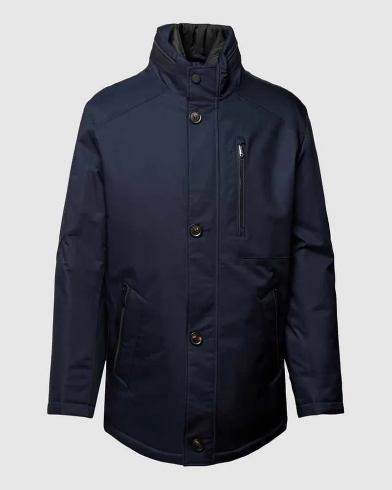 Bugatti Jacke mit Knopfleiste Marine