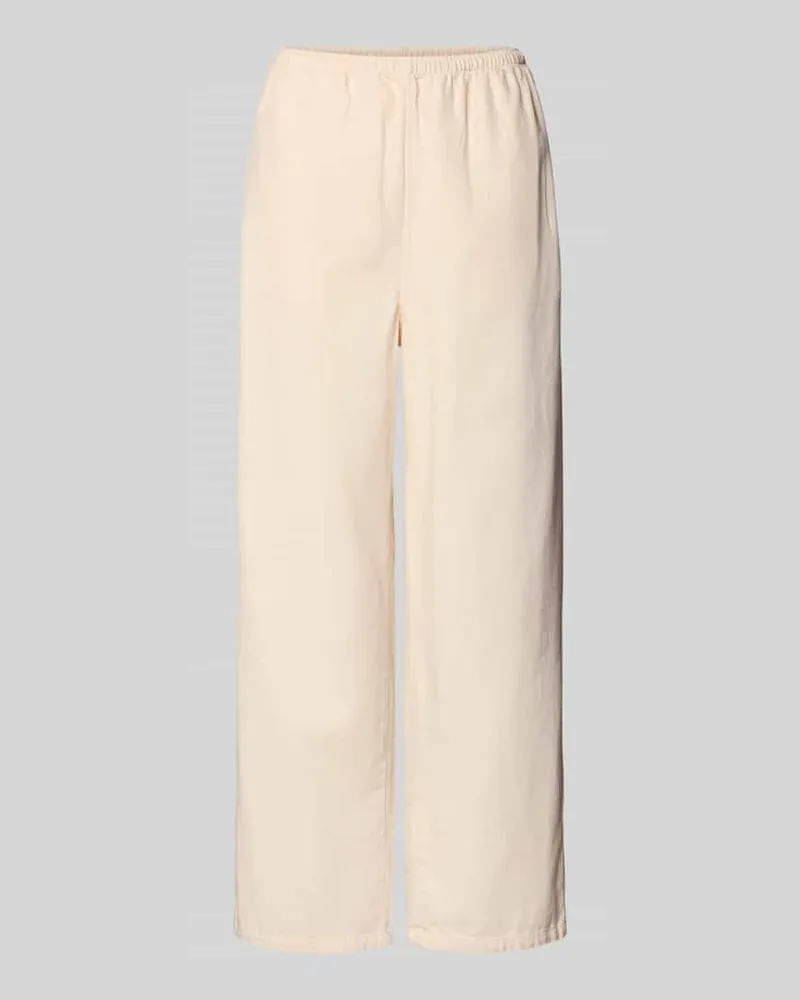 American Vintage Wide Fit Stoffhose mit elastischem Bund Modell 'Lycaz Ecru