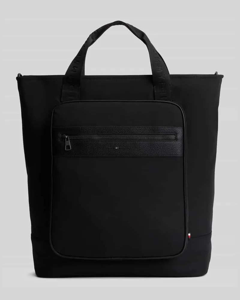 Tommy Hilfiger Tasche mit abnehmbaren Schulterriemen Black