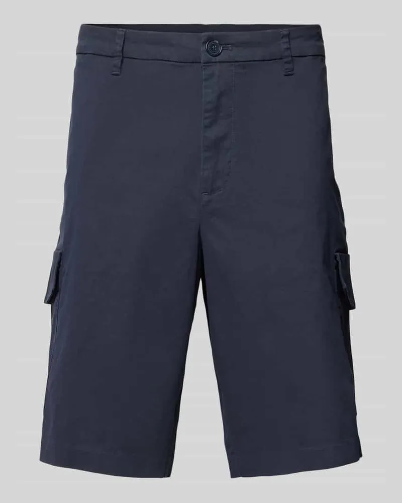 Armani Exchange Regular Fit Cargoshorts mit Gesäßtasche Marine