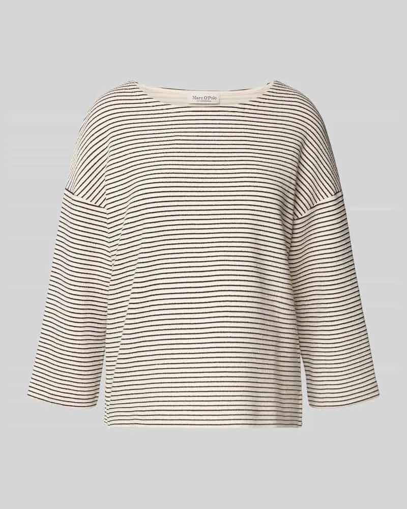 Marc O'Polo Relaxed Fit Sweatshirt mit Allover-Muster Black