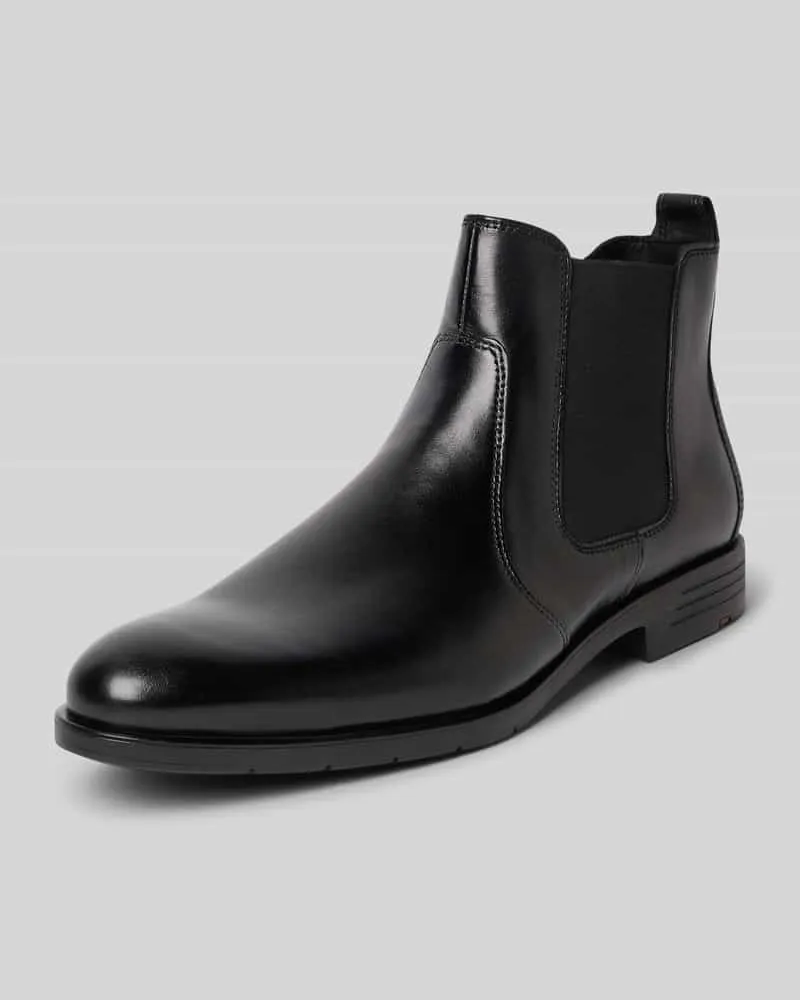 Lloyd Chelsea Boots aus Leder mit Zugschlaufe Modell 'EEZY Black