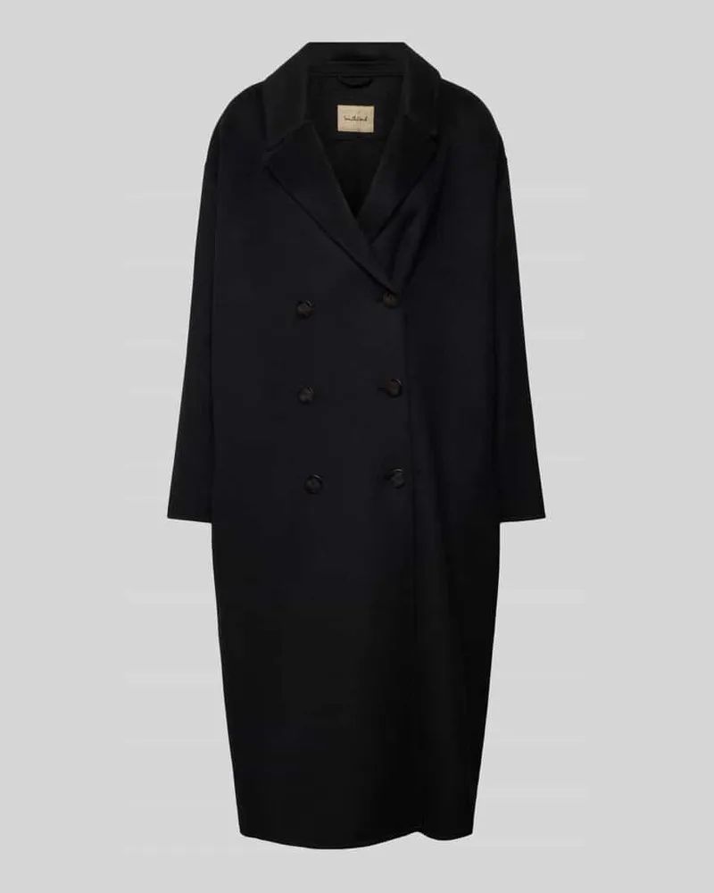Smith & Soul Wollmantel mit Reverskragen Black