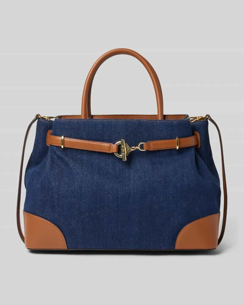 Ralph Lauren Satchel Bag mit Tragehenkel Dunkelblau
