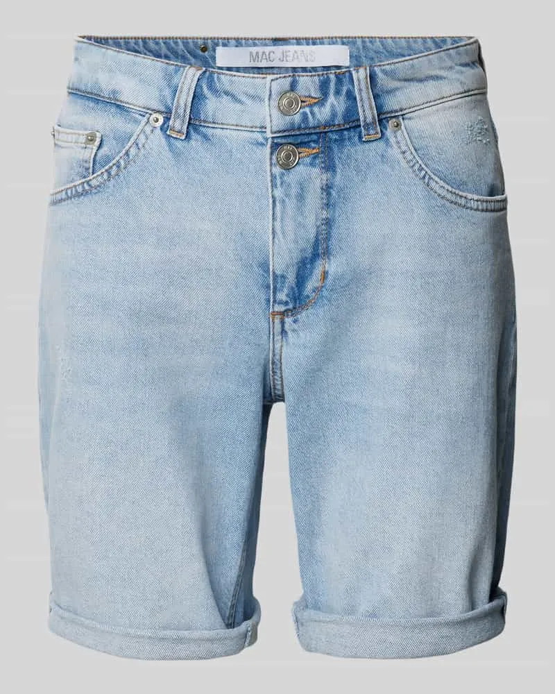 MAC Jeans Regular Fit Jeansshorts im 5-Pocket-Design Hellblau